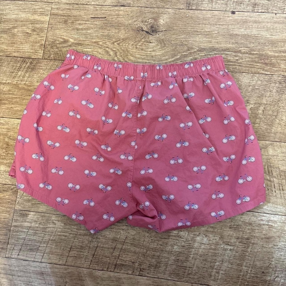 J crew boxer shorts  with white and blue bicycle print - Picture 2 of 7